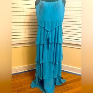 Morilee Chiffon/Matching Chiffon Tie Sash Gown 
Style 123